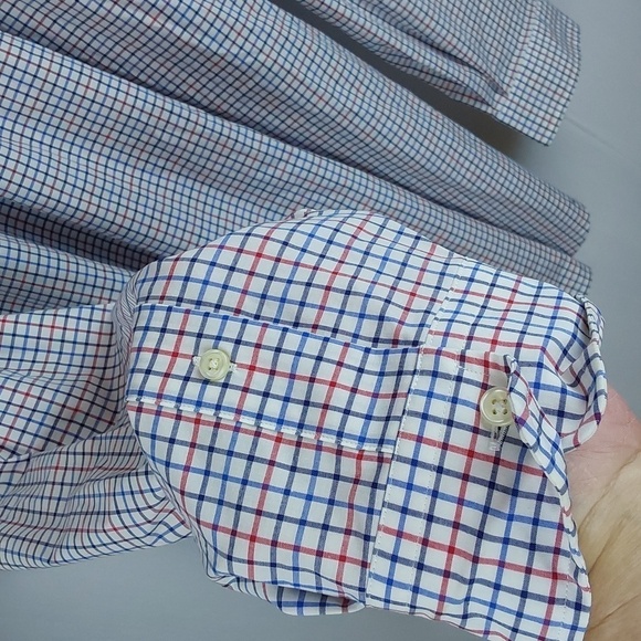 Ralph Lauren Mens Red,white,Blue Checked Dress Shirt Preppy Sz.4XLT - Picture 7 of 9